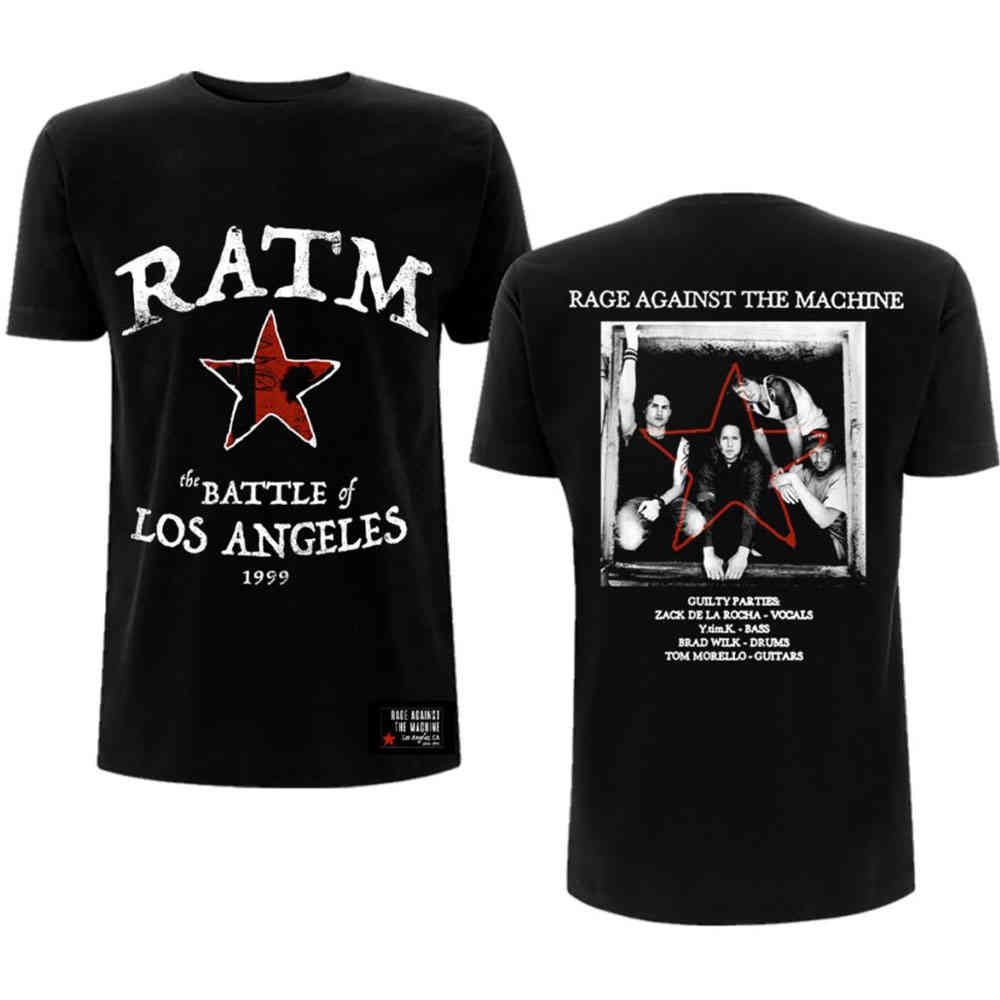 Rage Against The Machine - Battle Star Heren Tshirt - Zwart